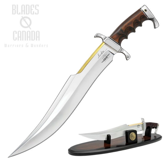 Gil Hibben 65th Anniversary Spartan Bowie Knife w/Display Stand, GH5123